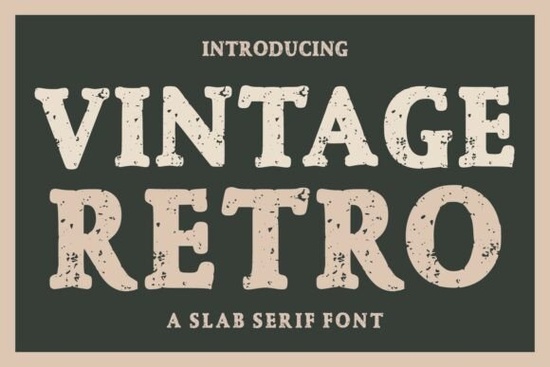 Vintage Retro Font